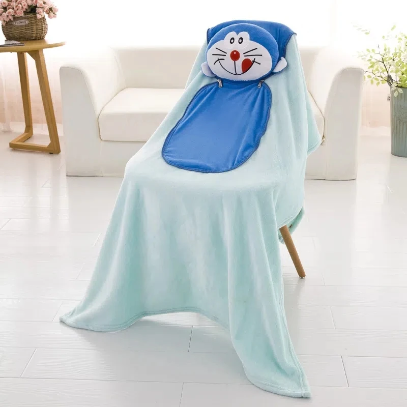 

Doraemon girl boy Cartoon pillow baby comforter air condition duvet quilt office nap blanket children summer quilt pillow