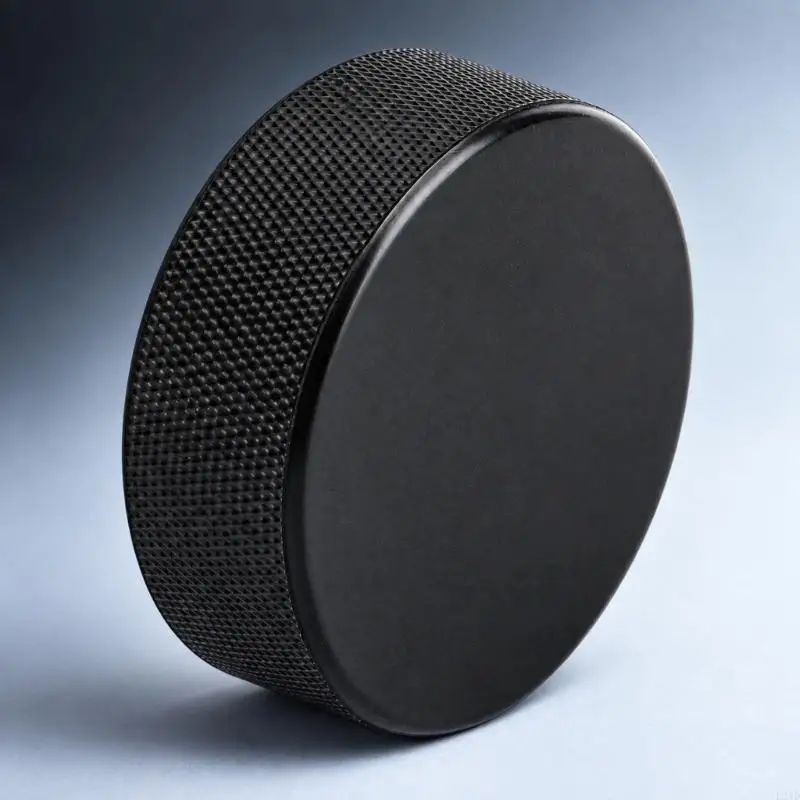   Textured-Sidewall Hockey Puck for Ice Hockey Practice Activities