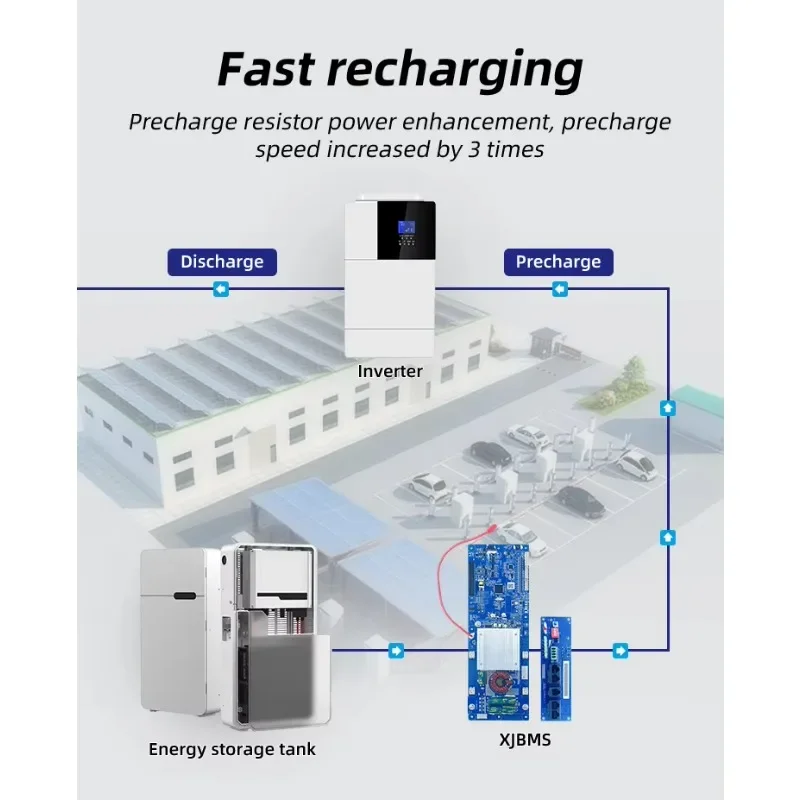 2025 XJ 12 فولت/21 فولت/100a ليثيوم أيون/ليثيوم بوليمر حماية البطارية لوحة دوائر كهربائية 14s/48 فولت BMS-شاحن ليثيوم ثلاثي LMO عالي الكفاءة #5