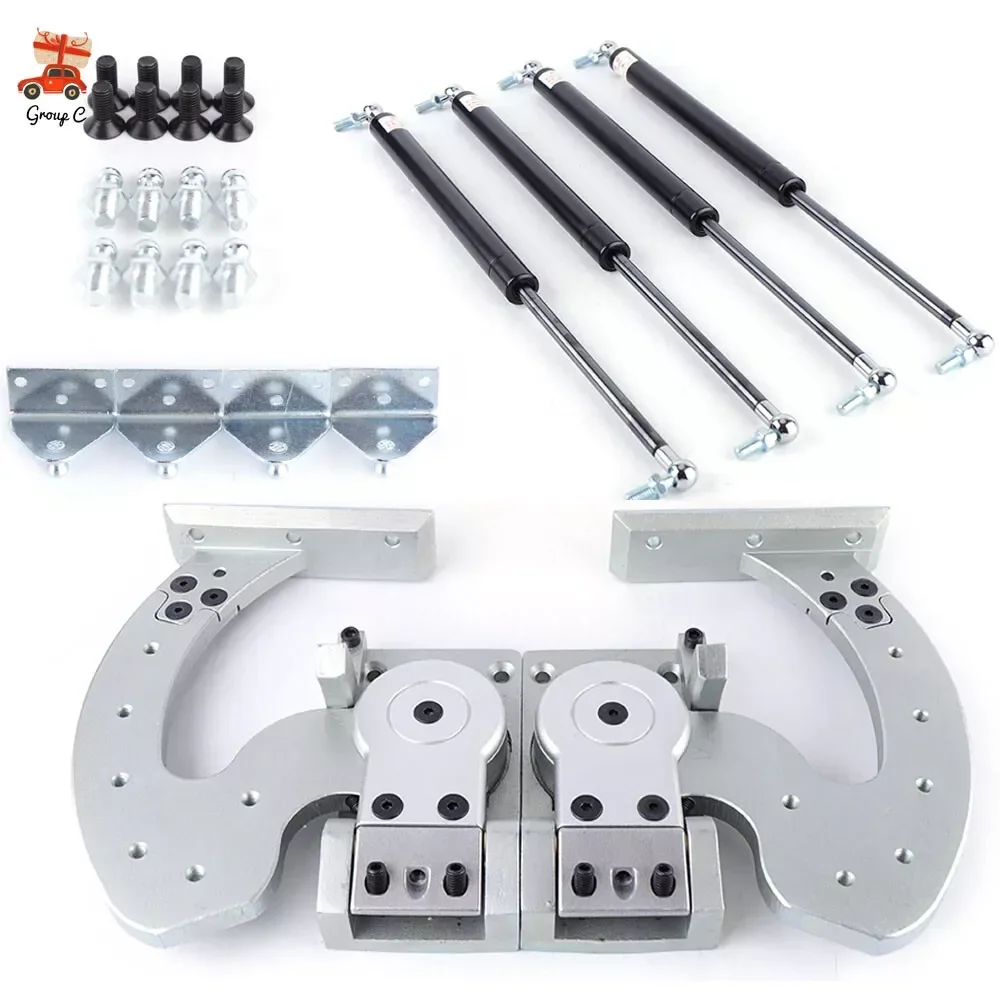 US Vertical Door Hinges Bolt Kit Butterfly 90° Car Doors Universal Lambo Scissor