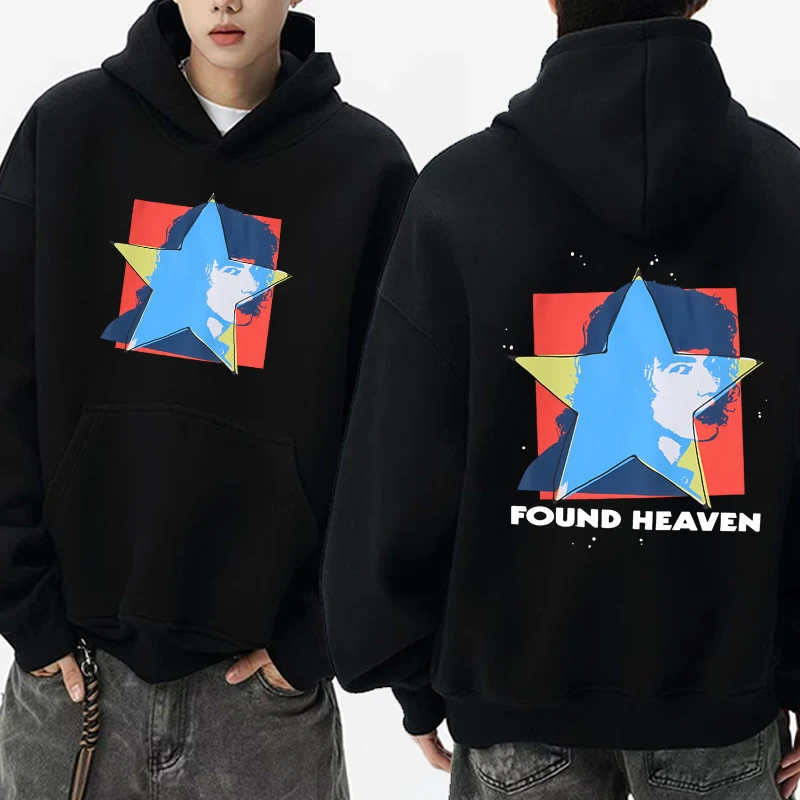 

2025 New in Conan Gray Found Heaven Double Sided printed black Sweatshirt Men women fashion Y2k pullover Unisex Fleece Hoodie