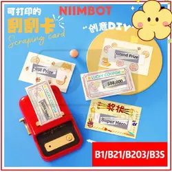 Niimbot B1/B21/B3S/B203 Thermal Label and DIY Scratch off Sticker