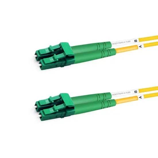 OS2 Duplex Single Mode LC APC-LC APC Fiber Patch Cord LSZH Optical Cable For Data Room