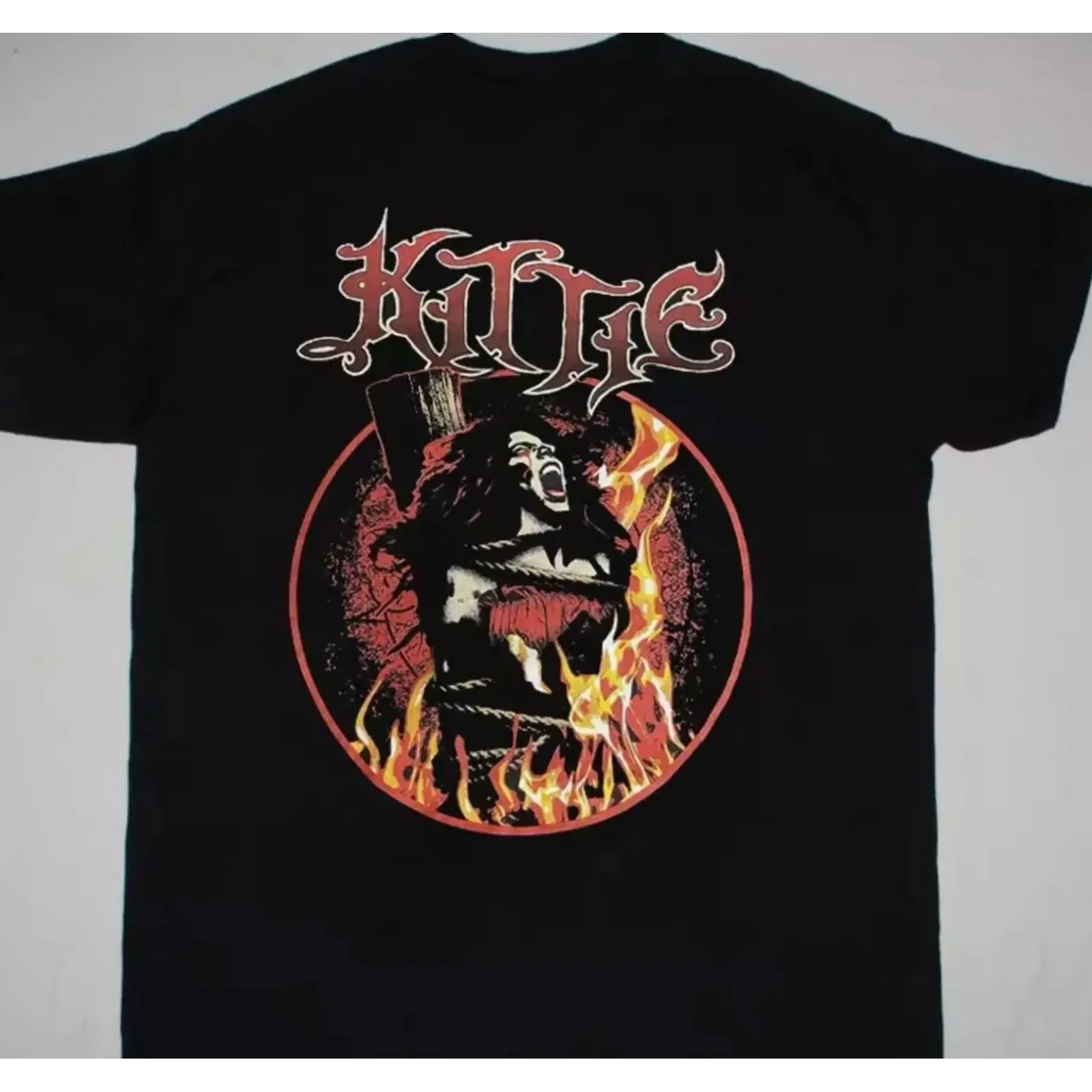 T shirt unisex Kittie Band regalo per tifosi nera tutte le taglie dalla S alla 5XL SN246 vintage Washed Casual Versatile