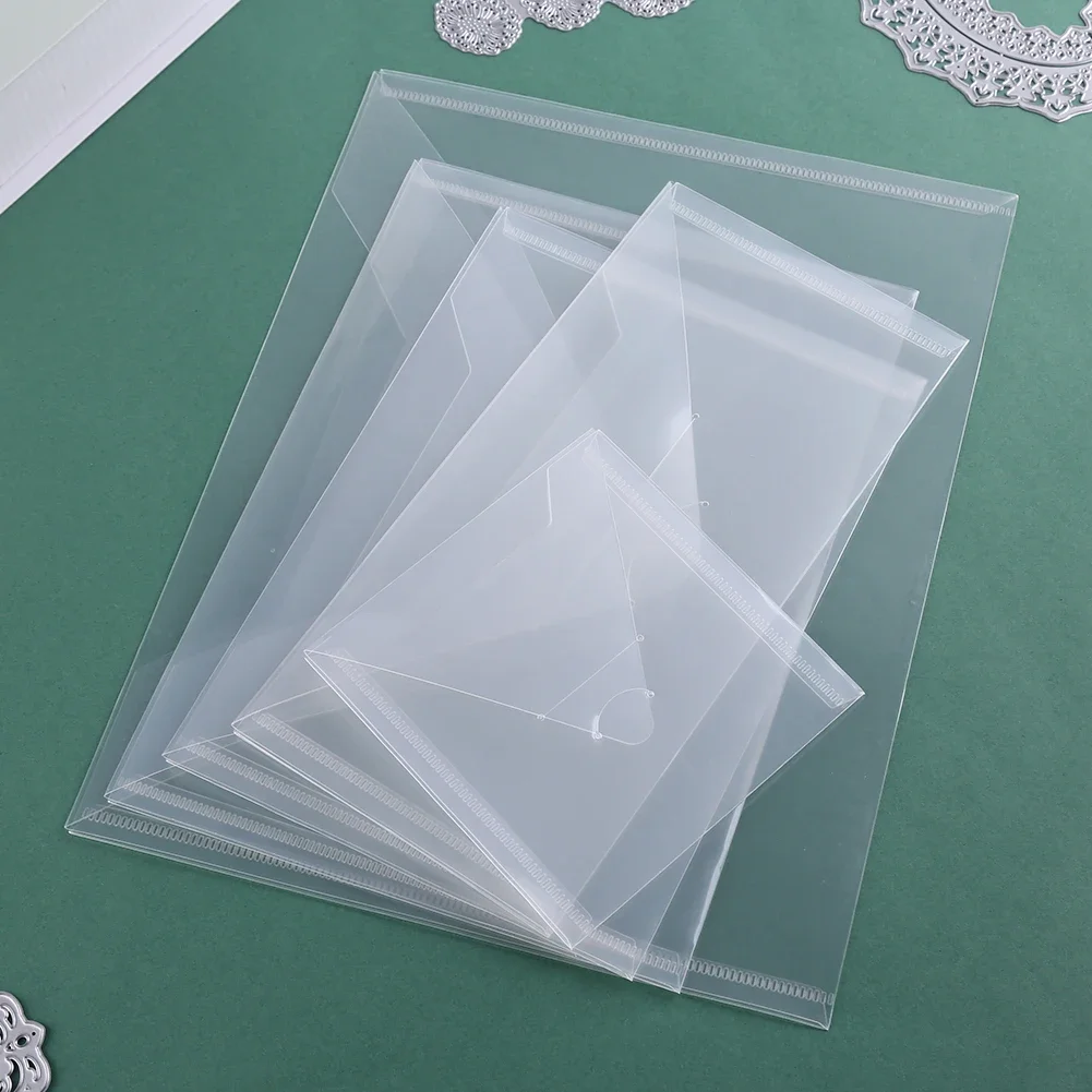 10-50PCS Transparent Portable Storage Bag Stamp Storage Pockets Used To Store Organize All of Cutting Dies Clear Plastic Stencil