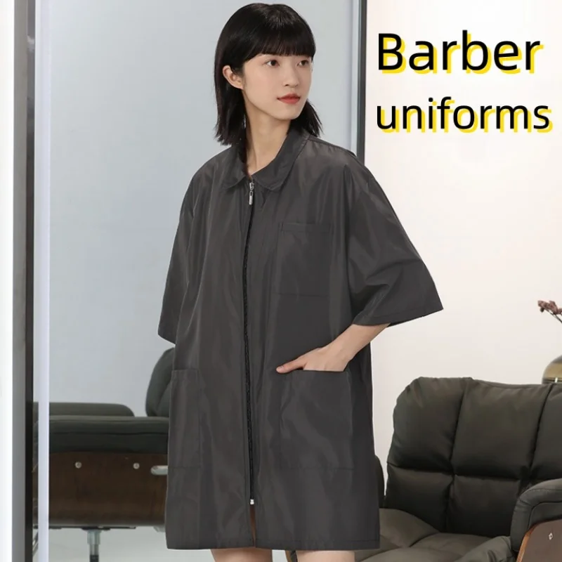 Barber Apron Waterproof And Anti Hair Assistant Robe Work Clothes Pet Clothing Hair Styling Ironing And Dyeing Clothes