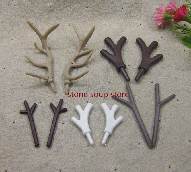 10-30pcs Plastic Mini Snowman's Hands Antler Branches Diy Ornament Christmas Snowman Decoration Craft Staghorns 4.5-9cm