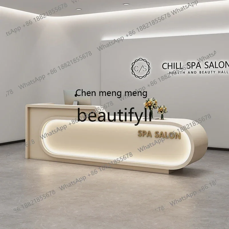 C45 Simple beauty salon checkout page Studio clothing store bar, hospital front desk dance studio, reception desk