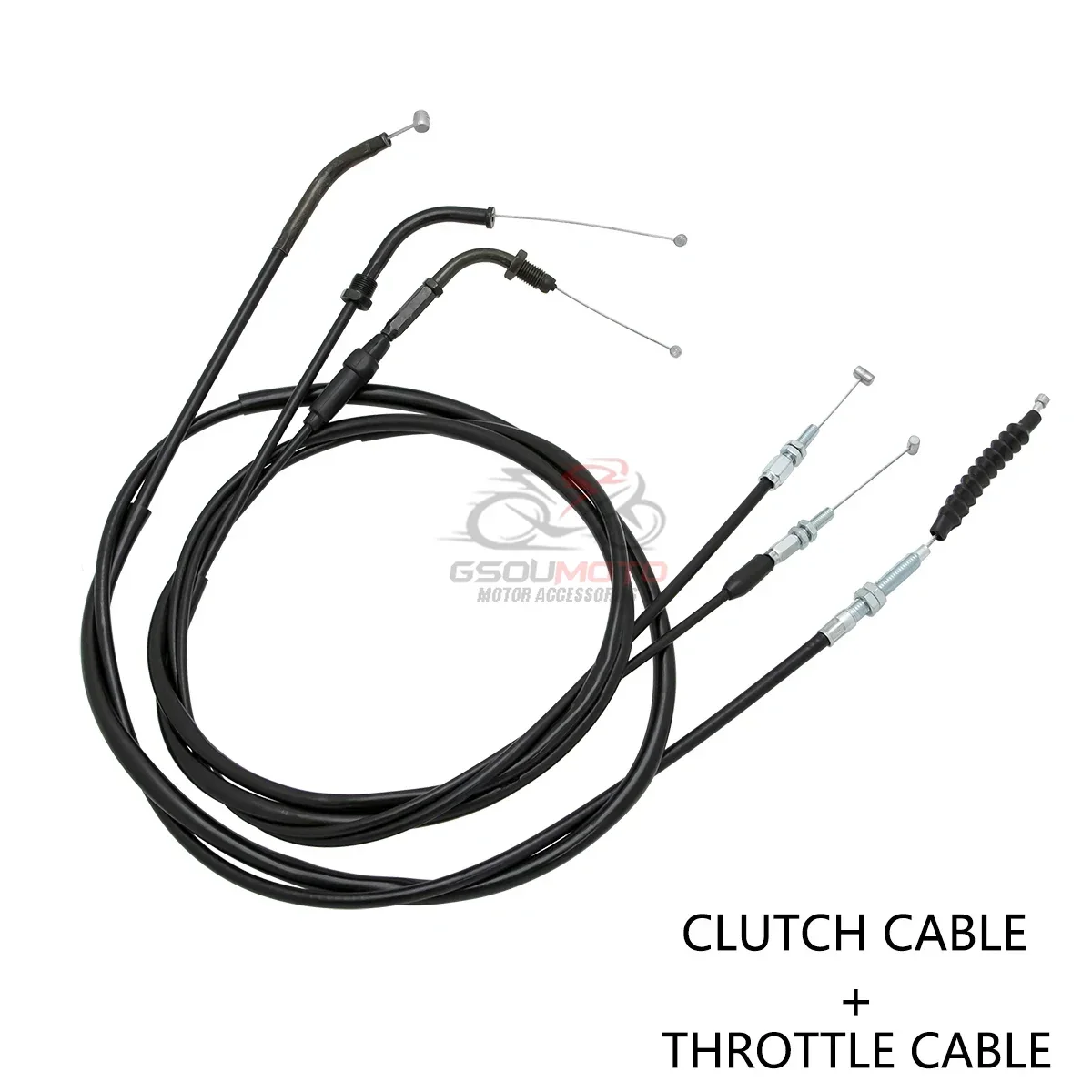 Lengthen Throttle Line Clutch Cable Steel Wire Set For Honda Steed VLX 400/600 VLX400 VLX600 Magna VF250 VF 250 Shadow VT 400