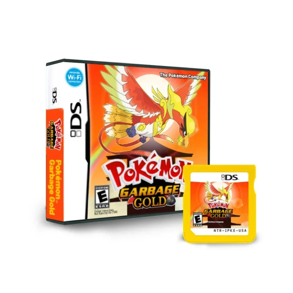 Cartão de jogo NDS Série Pokémon Pure Heart Primeval Black 2 Conquest Twin Dragons True Soul Versão dos EUA (versão de cartão R4)