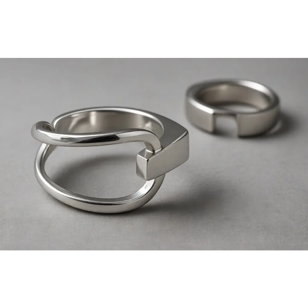 

Регулируемое открытое кольцо на костяшку пальца из стерлингового серебра 925 пробы ручной работы, минималистичное украшение для женщин