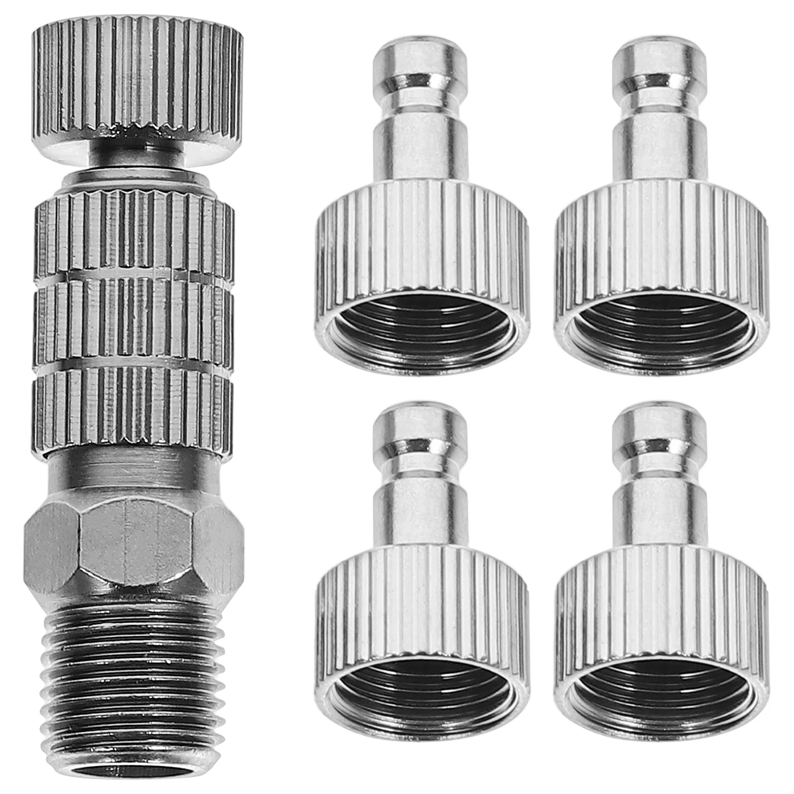 Airbrush Quick Connector Accessories Coupler Adjustable Adapter Kit for Metal Stainless Replacement