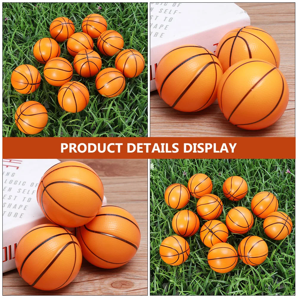 

8 Pcs Basketball Sponge Balls Kids Stress Balls ange Kids Toy Fun Games PU Foam Soft Sports Outdoor Toys