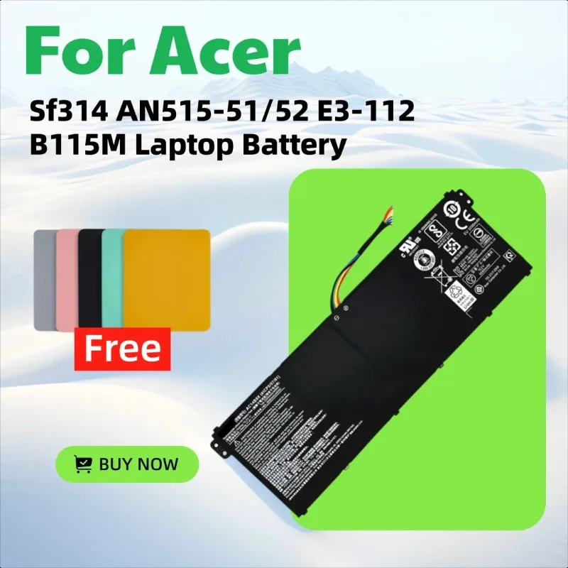 

15,2 В 3220 мАч для Acer Swift Sf314 AN515-51/52 E3-112 B115M аккумулятор для ноутбука, коврик для мыши