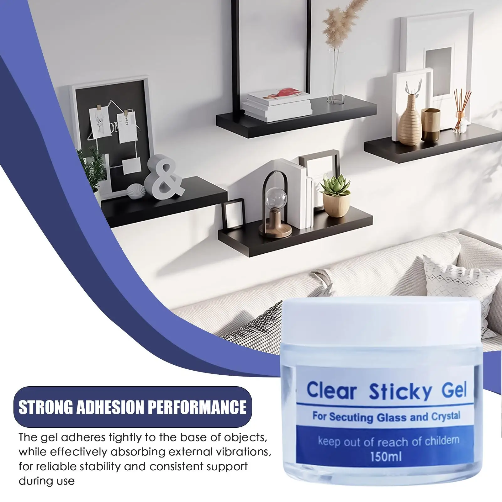 Crystal Clear Museum Wax Clear Adhesive Reusable Paste Putty No Residues for Anchoring Collectibles and Artifacts Museum Putty