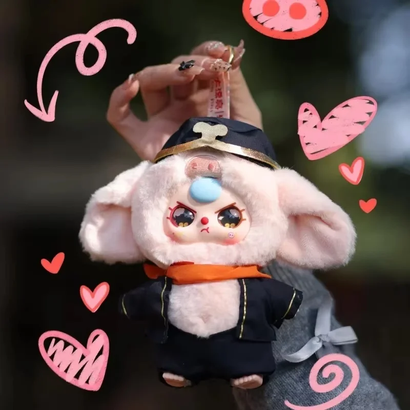 طفل ثلاثة الخراب في السماء الفينيل صندوق أعمى العصرية تمثال لطيف قلادة أنيمي الشكل الطرفية الاطفال عيد ميلاد فتاة دمى هدايا