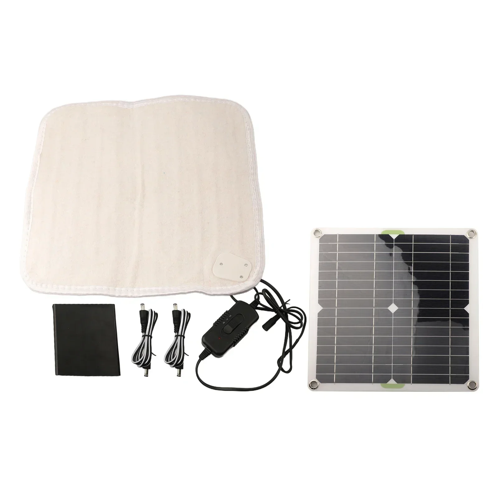 

Solar Heating Blanket 50W Solar Heating Pad Pet Heating Pad Foot Warmer Carpet With Energy Storage Box Solar Heating Blanket