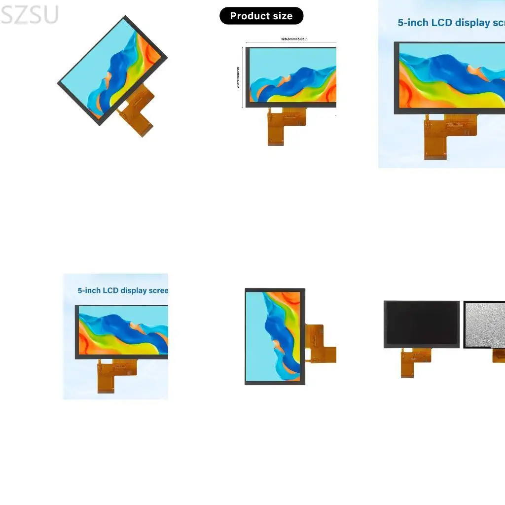 

SZSU Industrial 5inch 800x480 ЖК -дисплей модуль с RGBS -соединением и широкими диапазонами температуры