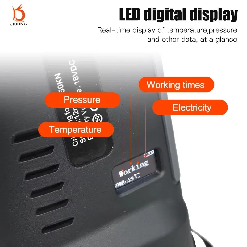 ES-300 Professional Electric Battery-Powered Cable Copper Tube Crimping Tool Kit With Hydraulic Features Terminal Wire Included