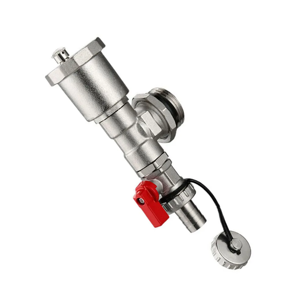 Automatic Drain and Air Vent Device with 1 Inch DN25 and 1/2 Inch DN15 for Underfloor Heating System Efficiency