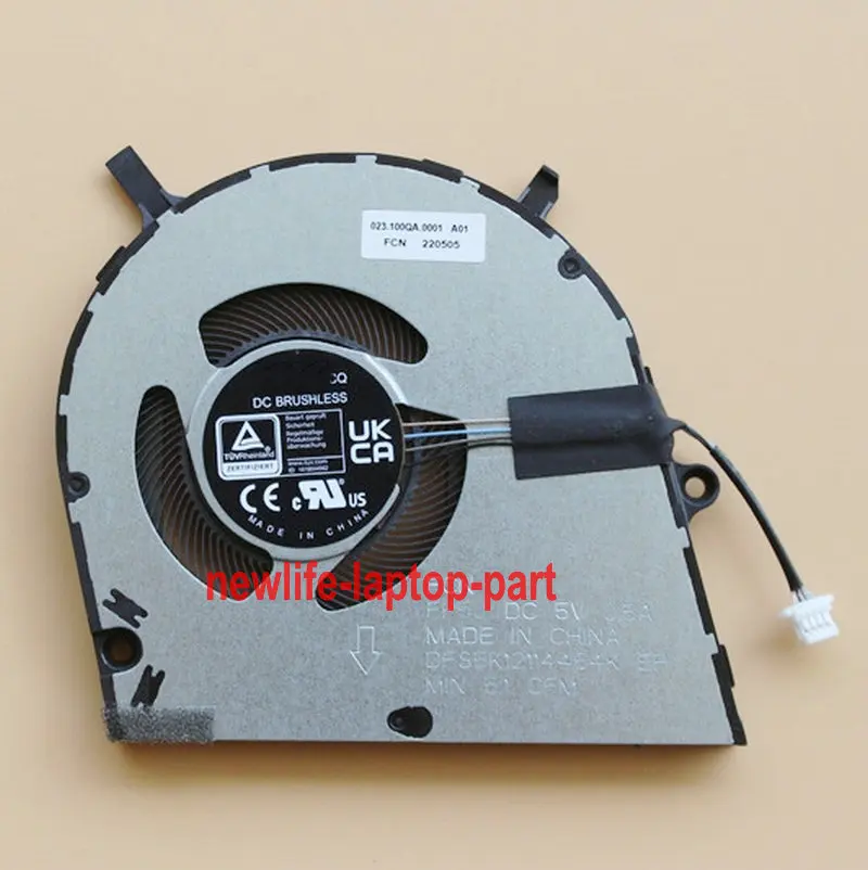 

New Original For DELL Inspiron 7420 7425 LAPTOP CPU Cooling Cooler Fan 5JV03 05JV03 023.100QA.0001 Tested Fully Free Shipping