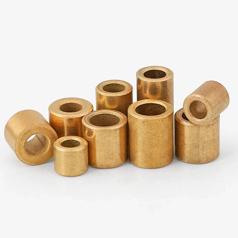 Powder Metallurgy Contains Oil Bearing ID.3/4/5/6/8/10/12/14/16mm Brass Bushing Guide Sleeve Precision Copper Base Bearing