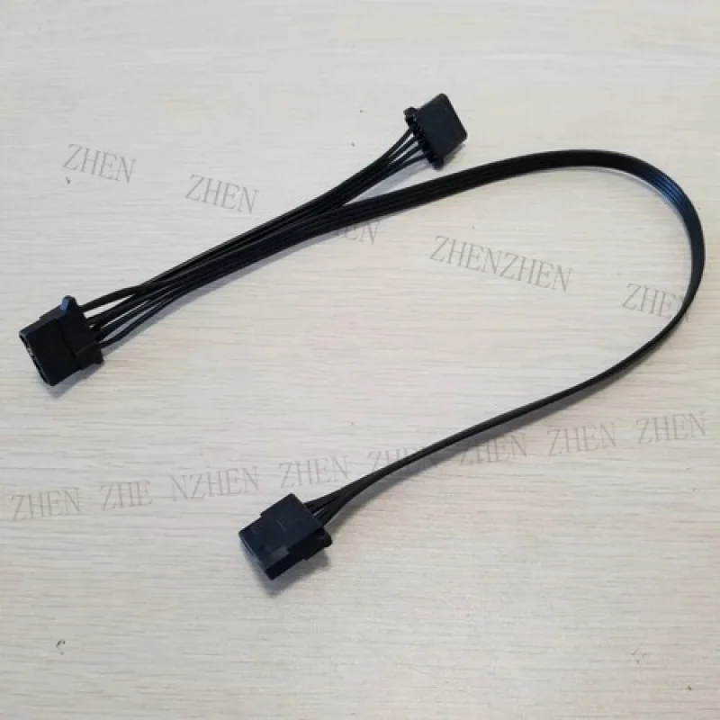 Y Y 3-Port 4Pin IDE Molex 1 to 2 Y Splitter Power Adapter Converter Cable F 18AWG