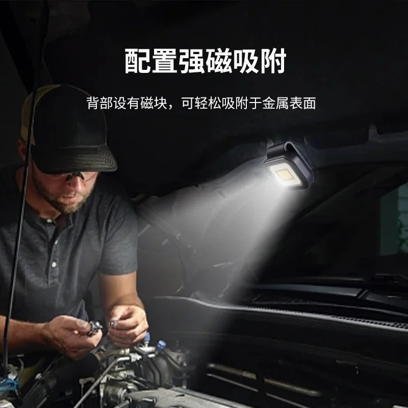 Magnetic headlight Mini portable strong light super bright night fishing light outdoor headwear charging fishing light special