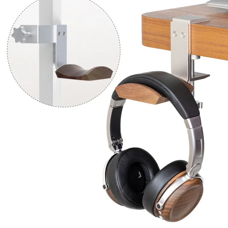 Punch-free headset bracket hidden e-sports clip-on bracket under the table storage bracket holder