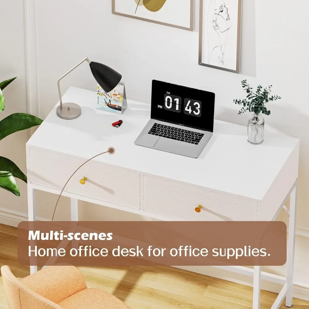 Mesa em pé com gavetas, Mesas simples Home Office, mesa moderna