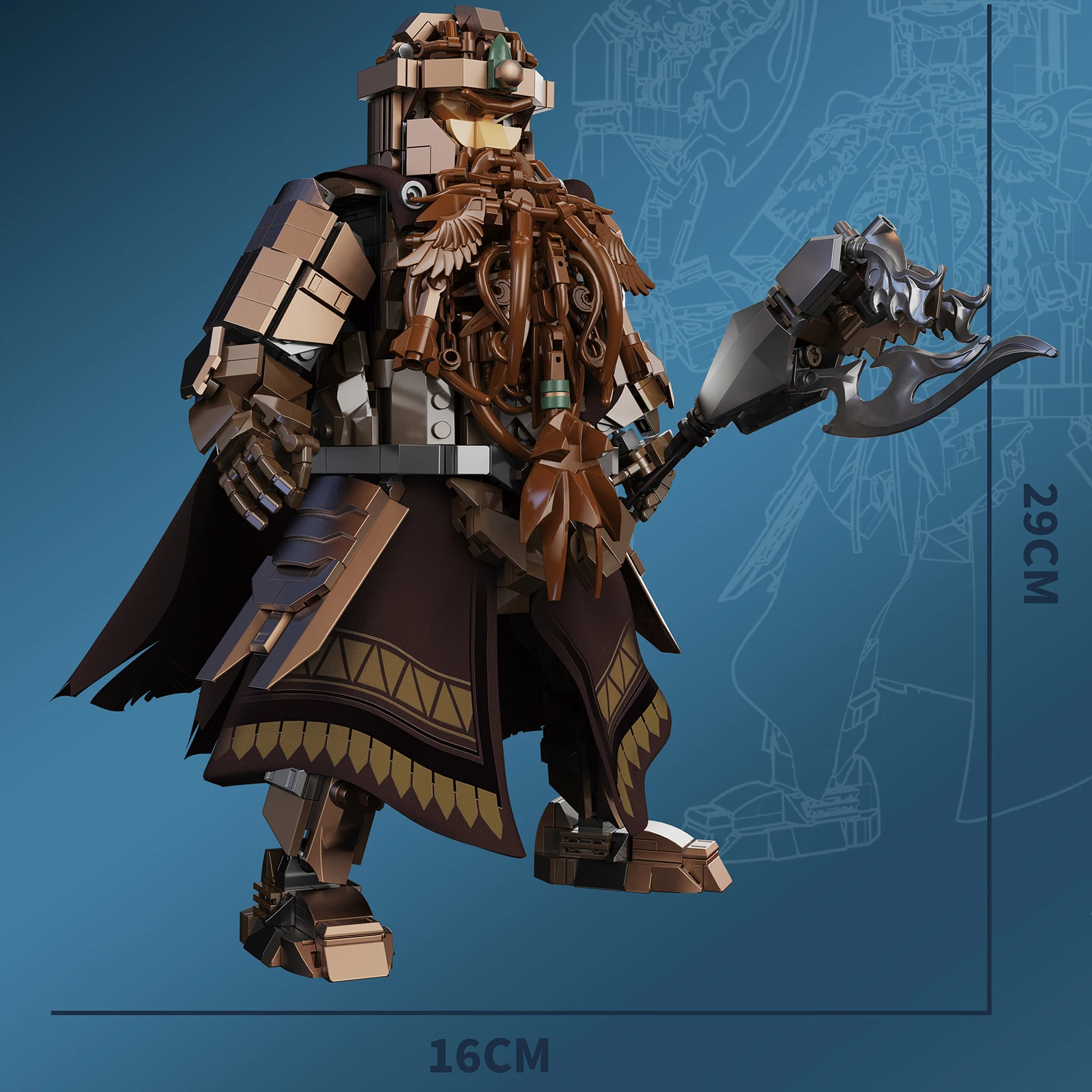 Tribal Dwerg Warrior Kleine Deeltje Bouwstenen Assemblagemodel 1033PCS Bricks Kit voor Kinderen Speelgoed Verjaardagscadeautjes