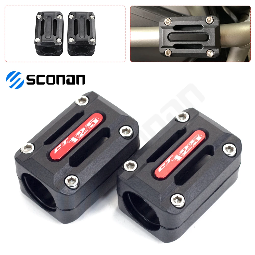

22/25/28mm Engine Guard Bumper Protector Crash Bar Block Motorcycle Accessories For HONDA CT125 2020 2021 2022 CT 125 Hunter Cub