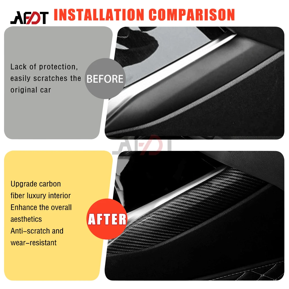 LHD RHD Real Carbon Fiber Center Console Gear Shift Panel Cover For BMW 2 3 4 Series G20 G21 G22 G42 G80 G81 M3 G82 G83 M4 G87M2