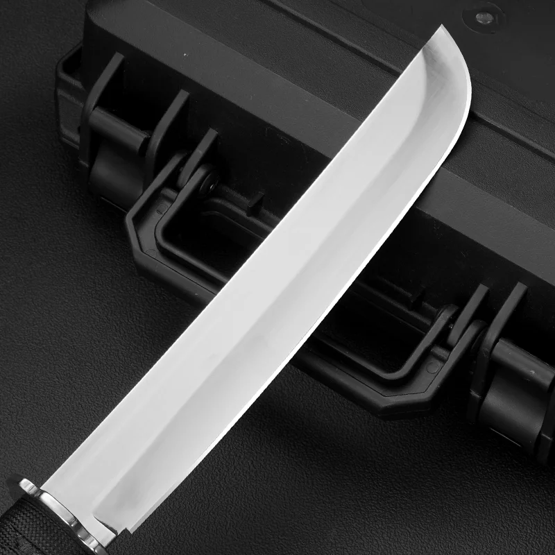 Stainless steel multifunctional knife, machete, camping chef's knife, pathfinder, wild exploration, survival, outdoor straight