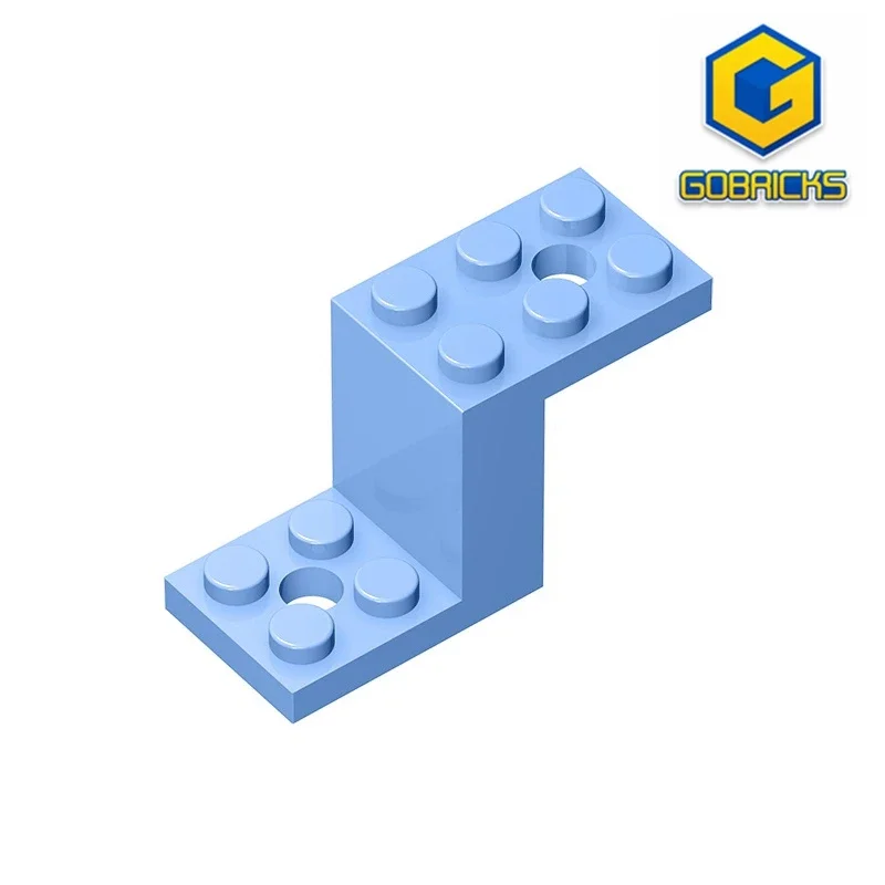 Gobricks GDS-1129 Bracket 5 x 2 x 2 1/3 with 2 Holes and Bottom Stud Holder compatible with lego 76766 6087 28964