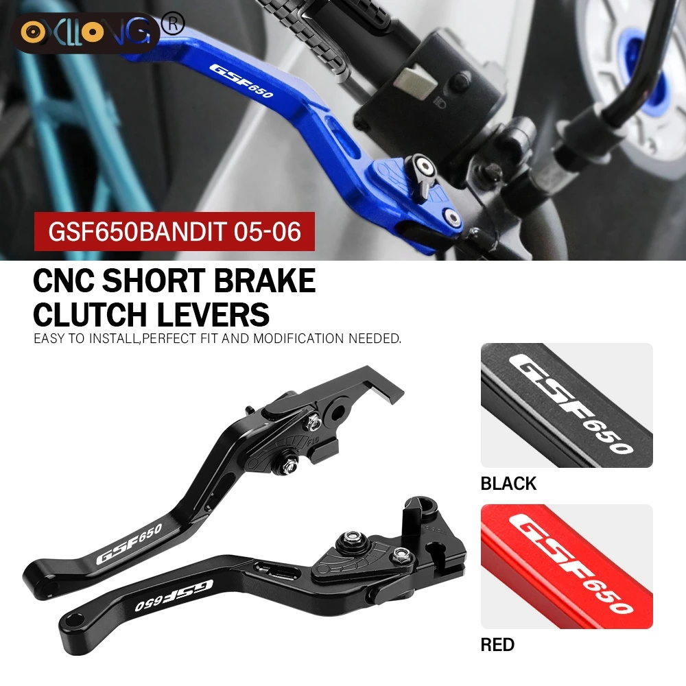 CNC Motorcycle Short Brake Clutch Levers Accessories Parts For SUZUKI GSF650 S N GSF650S GSF650N BANDIT 2005 2006  GSF650 S/N