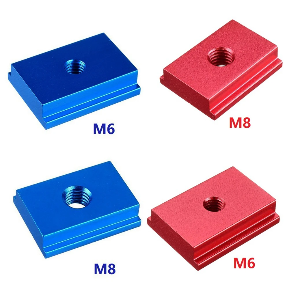 

1pc M6 M8 T-Track Slider T-tracks Model Aluminum-Alloy T Slot Nut Standard Miter Track For Workbench Router Table Woodworking