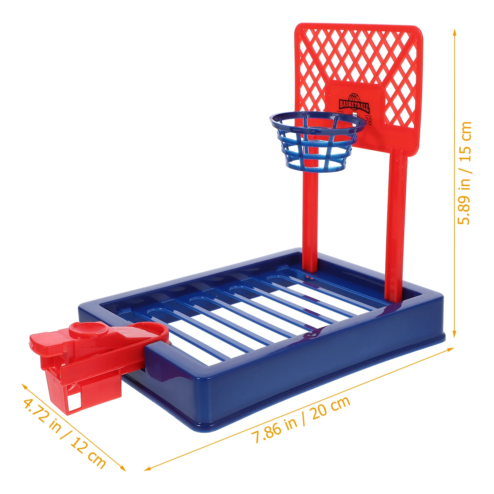 Mini aro de baloncesto, máquina catapulta de dedo, tiro de tenis de mesa para niños (rojo con 4 pelotas (bolsa), divertido juguete interactivo