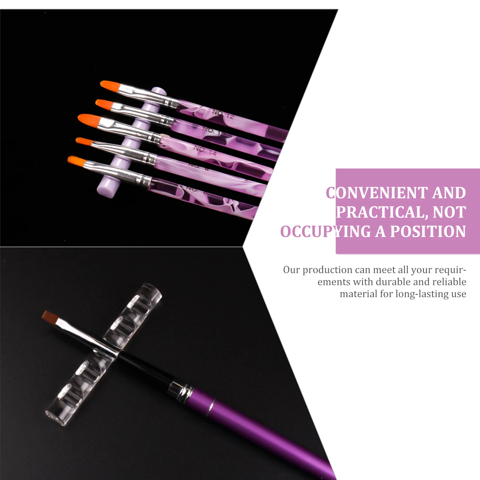 

8Pcs Nail Art Pen Holders Acrylic Brush Storage Racks Portable Manicure Pen Organizer Nail Salon Supplies Painting Brush Stands