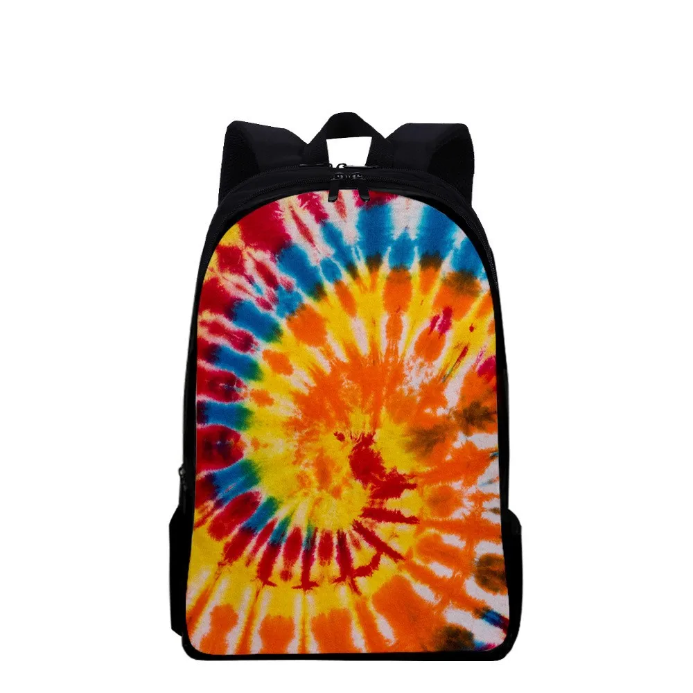 Creative Cool Tie Dye Print Student School Bag Girls Boys Book Bag Women Men Casual Travel Rucksacks Teenager Daily Backpacks