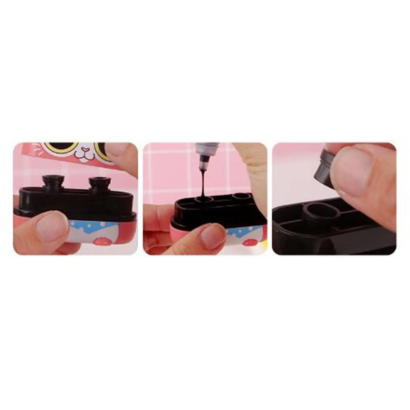 Textile Stamp for Kids Clothing Label Plastic Laundry Marker Customizable Pad for Home and Nursing Use