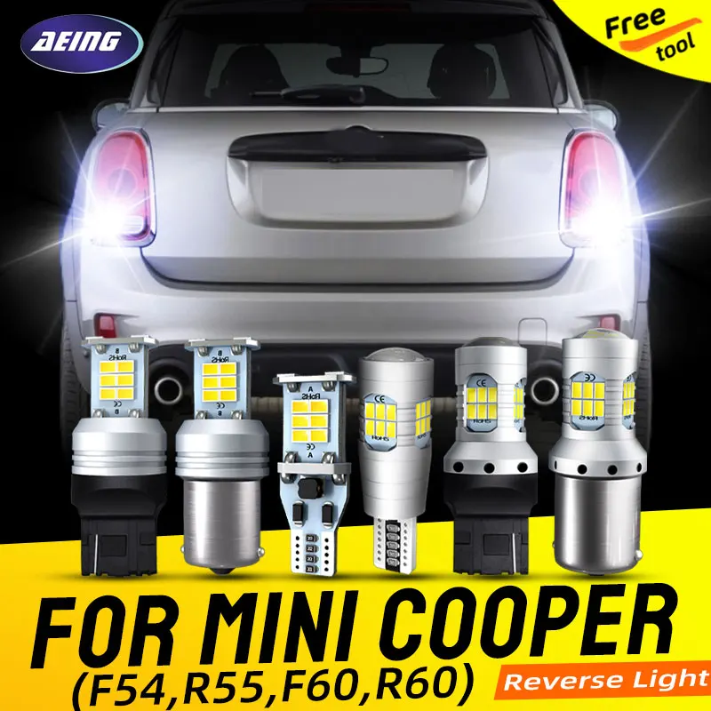 Luces LED de marcha atrás para coche, lámparas de respaldo sin Error para Mini Cooper Clubman Clubvan Countryman F54 R55 F60 R60 JCW One SD, 2 uds.