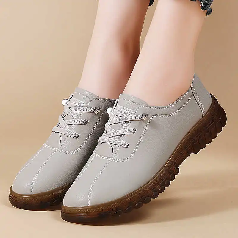 

Without Lace Anti-skid Shose Brown Casual Cheap Women's Shoes Women's Demi-season Sneakers Sports Hospitality Losfers