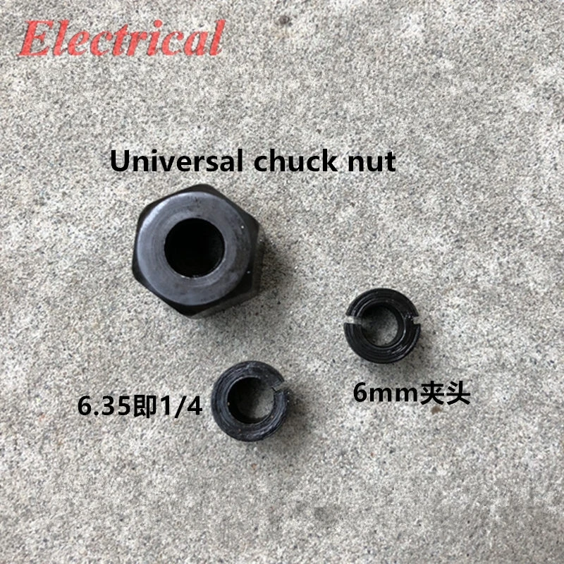 COLLET CONE NUT Replacement for Makita 3703/3701 Woodworking trimming machine part 6mm 6.35(1/4") Chuck
