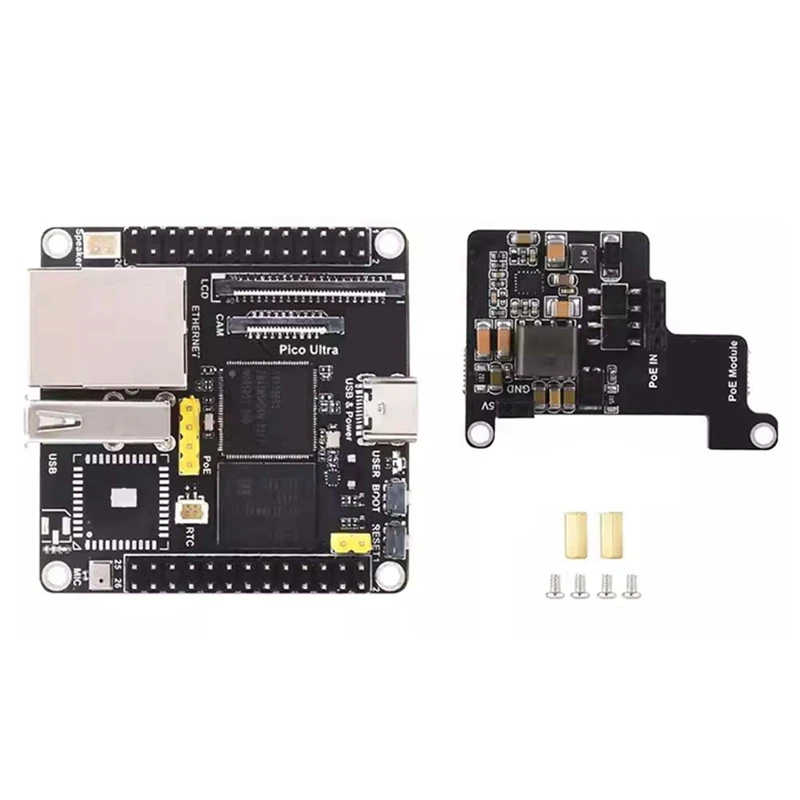 For Luckfox Pico Ultra Poe Kit Development Board RV1106 RISC-V Linux 8GB EMMC Supports Poe Ethernet Power Supply