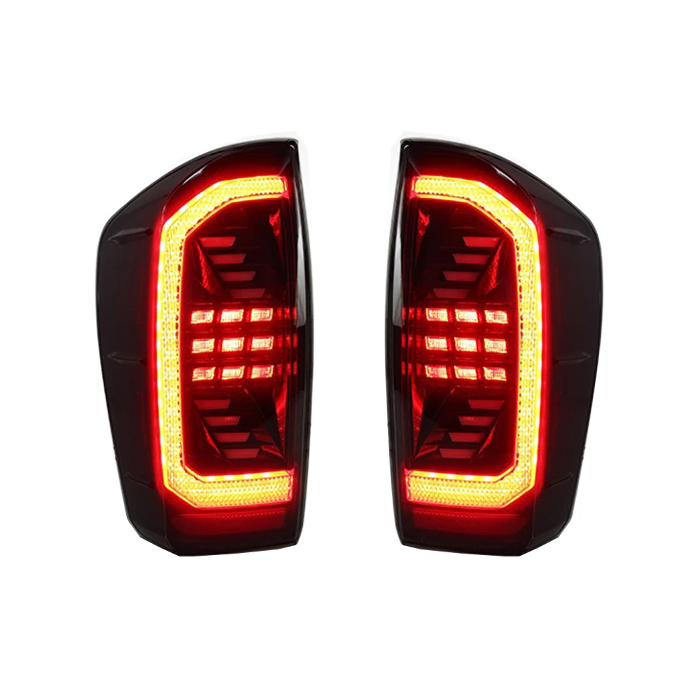 Car Plug And Play Taillight Assembly Tail Light For Toyota Tacoma 2016-2022 LED Rear Lamp Light Red/Yellow Turn Signal Taillight