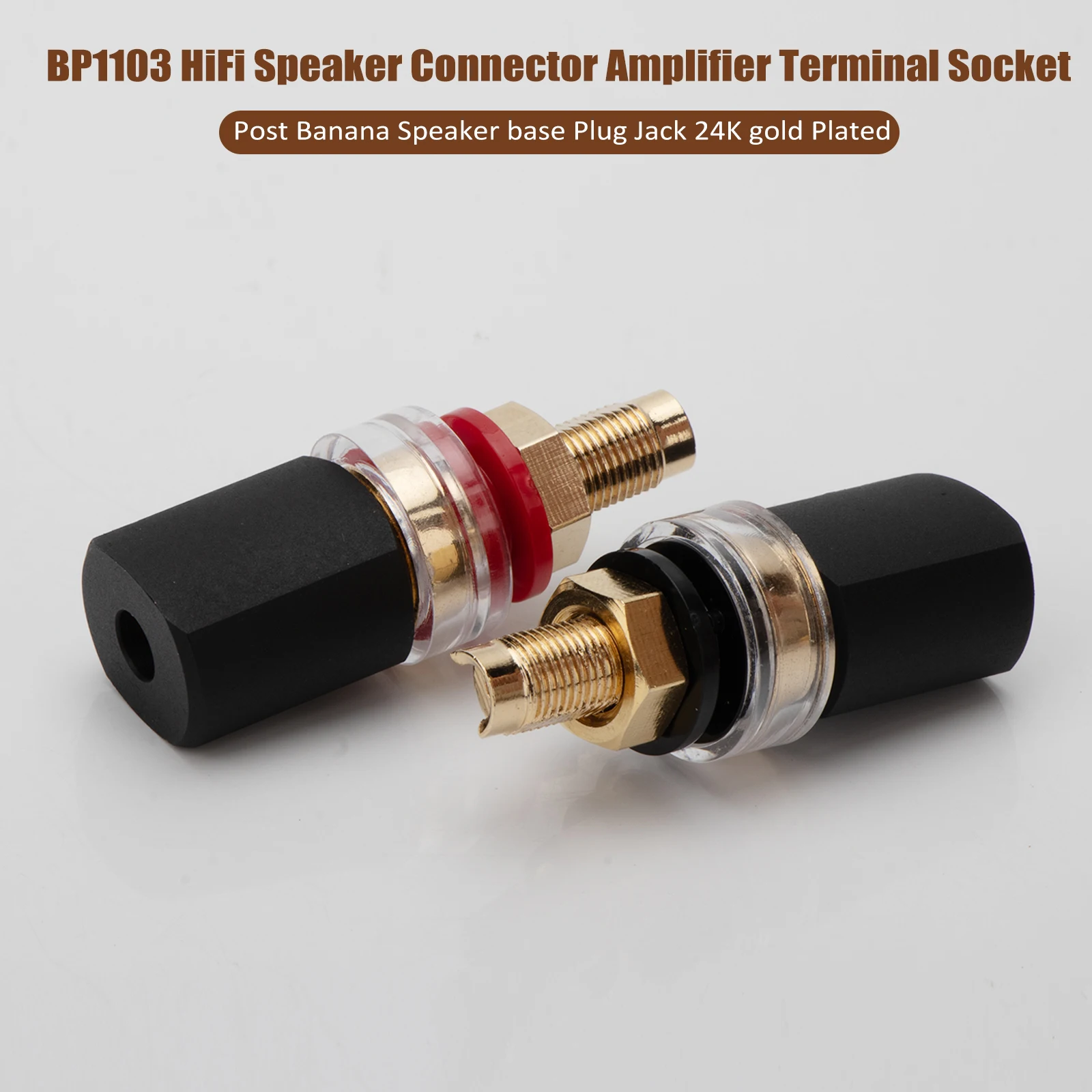 

Preffair Power Amplifier Output Seat gold plating Speaker Terminal Horn Terminal Audio Power Amplifier Socket.