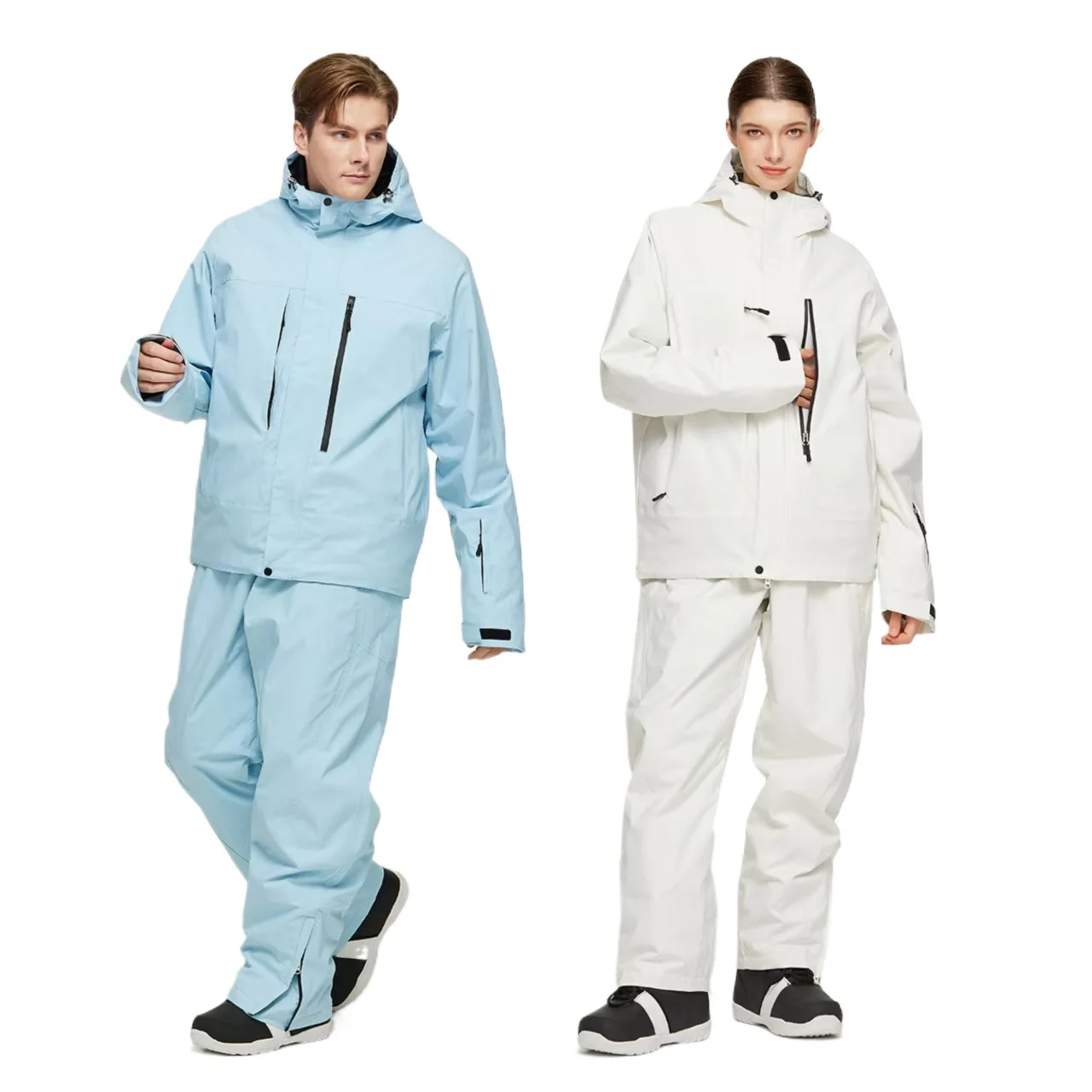 New Men's Ski Suit, Women's Winter Windproof Waterproof Skiwear, Skiing Snowboarding Clothes, Ski Jacket Pants Set, Snow Suit
