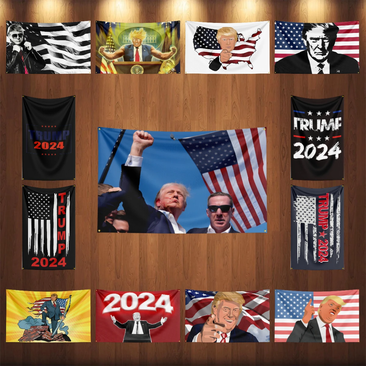 90X150CM Trump 2024 Flag Take America Back Still Fighting Make America Great Again Trump Flag Room Decor HomeDecor Outdoor Decor