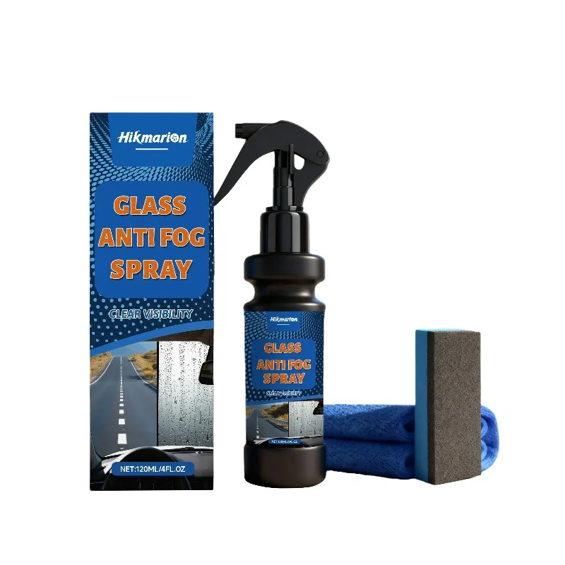 Anti-fog Spray for Car Windows, Windshield Cleaner for Stain Removal, Gloss Restoration & Defogging